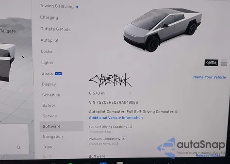 2024 Tesla Cybertruck z USA, uszkodzony, nr VIN 7G2CEHED2RA049086